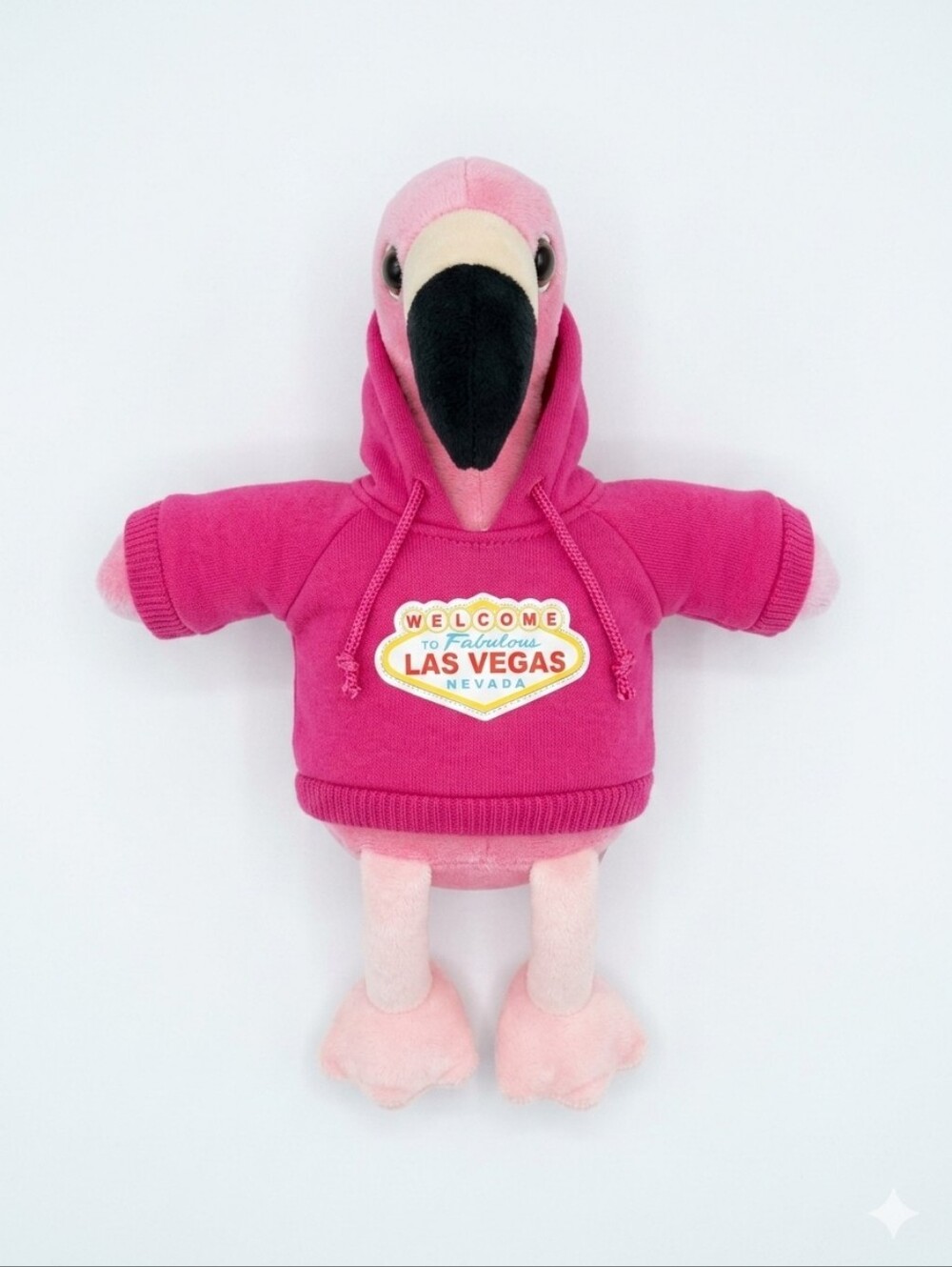 Las Vegas Souvenir Pink Flamingo Plush Toy β 9" Stuffed Animal in Hot Hoodie